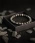 Preview: Armband mit 8 mm Larvikit-Stein - Gem Grey Wolf